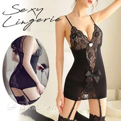 セクシーコスチューム 女性 3点セット セクシーランジェリー スケスケ透け過激エロいキャミソール ワンピース ガーターストッキング ガーターベルト ボディスーツ ベビードール コスプレ衣装プレイスーツ ボディタイツ大人レディース大きいサイズ★2