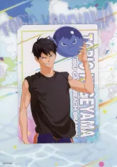 【中古】キャラカード 影山飛雄 「ハイキュー!!×文房具カフェ カラービーチモチーフ フレーム付きキャラクターカード」