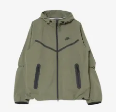 ナイキ テック ウィンドランナー ウーブン フール ジップ ジャケット Mサイズ オリーブ ブラック