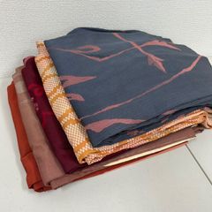 アンティーク 着物 正絹 5着 着物まとめ売り リメイク材料 m-133