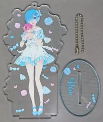 【中古】雑貨 レム(パーティーver.) アクリルスタンドキーホルダー 「Re：ゼロから始める異世界生活 テレビアニメ第2期 決定記念フェア in アニメイト」