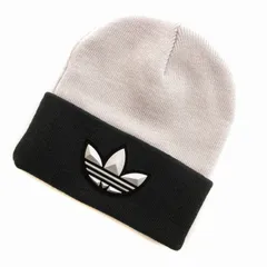 アディダスオリジナルス adidas originals ニットキャップ 帽子 ビーニー グレー フリーサイズ 黒 ブラック /UMのサムネイル