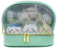 【中古】バッグ ちいかわ＆ハチワレ＆うさぎ(森) 2段ポーチ 「ちいかわ なんか小さくてかわいいやつ×しまむら」
