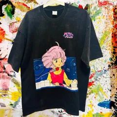 昭和レトロ マミィー エモい メンズ Tシャツ 半袖 平成レトロ L XL 魔法の天使クリィミーマミ 昭和アニメ ヴィンテージ アニメーション レトロ マンガ キャラクター ヴィンテージリプリント  古着 好き綿 男性 衣類 トップス お洒落 ハイデザイン