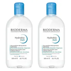 ビオデルマ イドラビオ H2O エイチツーオー (青) 500ml×2本セット BIODERMA クレンジング [9020] 朝の洗顔 拭き取り化粧水 まつエク クレンジングウォーター 敏感乾燥肌に 佐川急便
