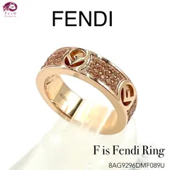 [USED/]FENDI フェンディ リング・指輪 F ラインストーン ゴールド シルバー 2セット ゴールド シルバー  tdc-001571-4d