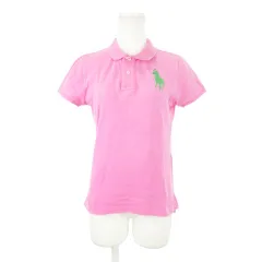 ポロ ラルフローレン POLO RALPH LAUREN THE SKINNY POLO ポロシャツ 半袖 鹿の子 ビッグポニー ロゴ M ピンク /AH14 ■GY19