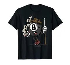 面白い 8 ボール ビリヤード プール プレーヤー エイト ボール ビリヤード Tシャツ