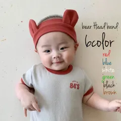 くまさんヘアバンド　韓国子供服　ベビー　帽子　ヘッドバンド　ヘアアクセサリー