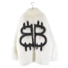 BALENCIAGA (バレンシアガ) 22AW バックBB ファーコートジャケット 721789 TNQ30 ホワイトのサムネイル