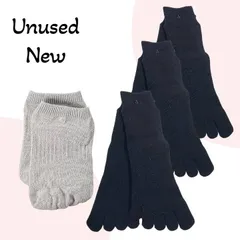 【未使用】GOSOX 5本指ソックス 23～25cm 4足セット 抗菌 防臭 通気性 レディース