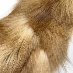 限定【裏地付】レッドフォックス 尻あて 赤狐毛皮 尻当尻皮 登山 雪山