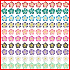 SUNNYCLUE　100個10色　五樹六花　プルメリア　花　チャーム　フラワー　粘土ビーズ　ペンダント　花　イヤリング　花びら　ネックレス　ハワイアン　ポリマークレイ　パーツ　ピアス　和風　仏教　3d　樹脂粘土　UVレジン　デコ素材　キーホルダー　チョーカー