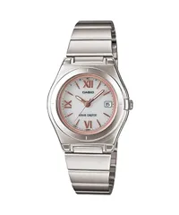 【新品・2営業日で発送】CASIO カシオ カシオ ソーラー電波レディスウオッチ ホワイト／ピンク LWQ-10DJ-7A2JF