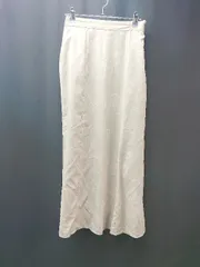 ◇ apres jour mignon バックウエストゴム サイドファスナー ロング タイト スカート サイズF ライトグリーン レディース E  【1308290067826】