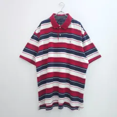 XXXL Tommy Hilfiger(トミーヒルフィガー) ストライプ ポロシャツ CA
