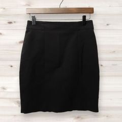 D0292 エイチアンドエム H&M ミニスカート タイトスカート (36) 黒 無地