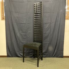 $【値引き交渉可能】ハイバックチェア ブラック 家具 座面スエード