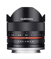 【中古】(未使用･未開封品)Samyang 8mm F2.8 UMC Fisheye II (ブラック) レンズ Sony Eマウント (NEX) カメラ用 (SY8MBK28-E)