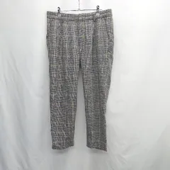 ◇ ⊆ UNITED ARROWS ユナイテッドアローズ チェック柄 スラックス サイズL グレー系 メンズレディース E  【1505130003482】