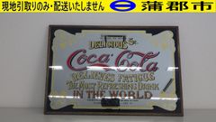 【現地引き取りのみ　リユース品】コカ・コーラ　ビンテージパブミラー（R７－２１１）汚れ、キズあり