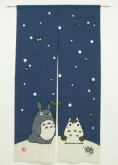 のれん ジブリ 「雪だるま」 四季 トトロ キャラクター ギフト