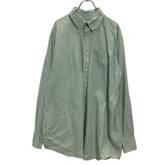 TOMMY HILFIGER 長袖 無地シャツ XL ライトグリーン トミーヒルフィガー ビッグサイズ ボタンダウン 古着卸 アメリカ仕入 a701-5744