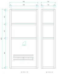 【coto1様専用】4つ折れ卓上アクセサリー什器カスタムオーダー