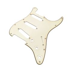 YJB PARTS ST'65 ストラト用ピックガード エイジドギターパーツ レリックエイジドホワイト3Ply インチ 日本製