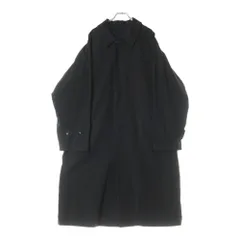 COMOLI (コモリ) 24AW 製品染 比翼 コットン バルカラー コート ブラック A03-04018のサムネイル