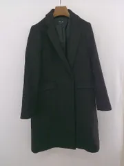 ◇ COMME CA ISM コムサイズム 長袖 チェスターコート サイズ9 ブラック レディース E  【1305010004659】