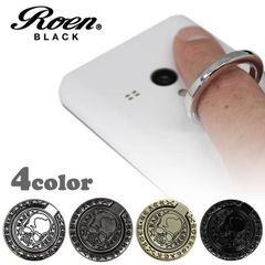 Roen BLACK ロエンブラック スマートフォンリング スマホリング スタンド スマホアクセサリー 落下防止