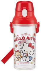 スケーター 食洗器対応 直飲み 水筒 クリアボトル 480ml ハローキティ クッキー サンリオ かわいい 入園 入学 ワンタッチ プレゼント キッズ こども 誕生日 新学期 女の子 男の子 可愛い 子供 幼稚園 保育園 小学生 小学校 水分補給