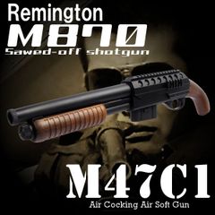 DOUBLE EAGLE レミントンM870 ソウドオフ エアコッキングガン ショットガン 18歳以上フルセットエアガン
