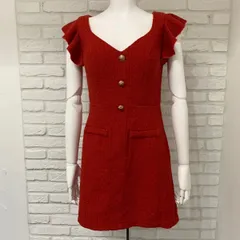 JEWELS ジュエルズ　キャバドレス　ツイード　フレア　フリル　M