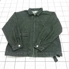 ◇ ⊇ CREARE -LINO クレアーレリノ 長袖 デニム ジャケット サイズM ブラック系 メンズ E  【1509180004307】