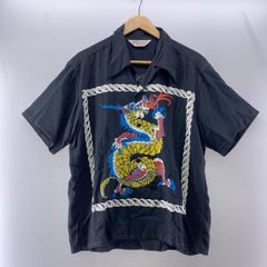 試着のみ未使用】アロハシャツ サンサーフ ドラゴン ブラック サイズM