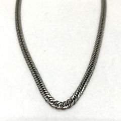 チタン 喜平 ネックレス チェーン アクセサリー ジュエリー シンプル カジュアル メンズ  シルバー チタン喜平NC 服飾小物 B13823◆