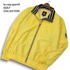 le coq sportif GOLF COLLECTION ルコック ゴルフ 刺繍★ ボーダー ウインドブレーカー ブルゾン ジャケット Sz.L メンズ