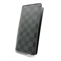 【 美品 】LOUIS VUITTON　ルイヴィトン　ダミエグラフィット　ポルトフォイユブラザ　長財布　ブラック
