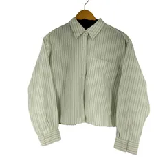 ユニクロジェイダブリューアンダーソン UNIQLO JW ANDERSON オックスフォードストライプシャツ レディース JPN：L 