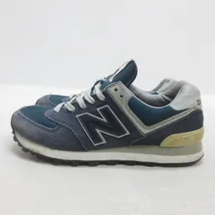 H■【24cm】ニューバランス/NEW BALANCE ML574VN ローカットスニーカー/紺/LADIES■64【中古】