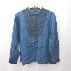 ◇ ⊃ RENE レネ カジュアル系 長袖 ノーカラーＴシャツ サイズＦ ネイビー系 レディース E  【1507250013228】