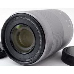 CANON おすすめ 望遠レンズ キヤノン EF-M 55-200mm IS STM シルバー 中古 保証 美品