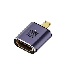 8K UHD対応 HDTV変換アダプター  タイプD HDMI マイクロHDMI Micro HDMIオス to HDMIメス  直型 UHD HDMI延長アダプタ ka10000a198