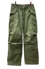 ミリタリー Military 70s 70年代 U.S.ARMY M-65 フィールドパンツ SERVAL ZIPPER アメリカ軍 Vintage ヴィンテージ 緑 無地 カーゴパンツ カーキ SMALL-REGULAR 104MB-206
