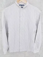 ◇ SHIPS シップス 総柄 長袖 シャツ S グレー * 1002799177061 【中古】 【1002799177061】