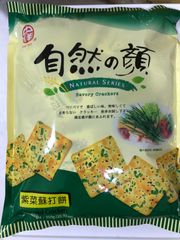 台湾《中祥》自然の顔・紫蘇クラッカー 310g★お徳用サイズ 個包装