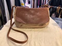 IL BISONTE イルビゾンテ　レザー✖️キャンバス　ショルダーバッグ