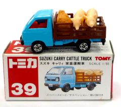 赤箱 希少 トミカ スズキ キャリー キャトルトラック 39 豚 当時物